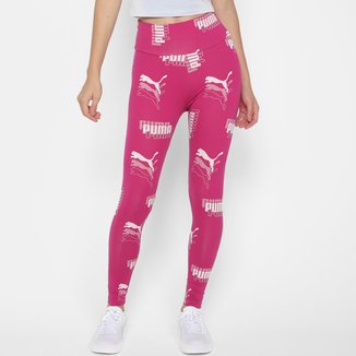 Calça Legging Puma Power High-Waist 7/8 Aop Feminina