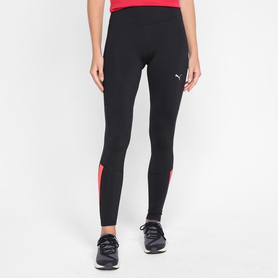 Calça Legging Puma Run Favorite Reg Rise Full Tight Feminina - Preto+Laranja Menor preço em Calça Legging Puma Run Favorite Reg Rise Full Tight Feminina - Preto+Laranja