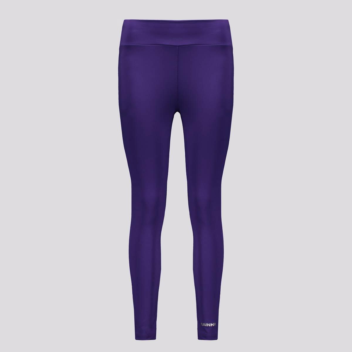 Calça Legging Rainha Classic UV 50+ Joy II New Feminina Roxa
