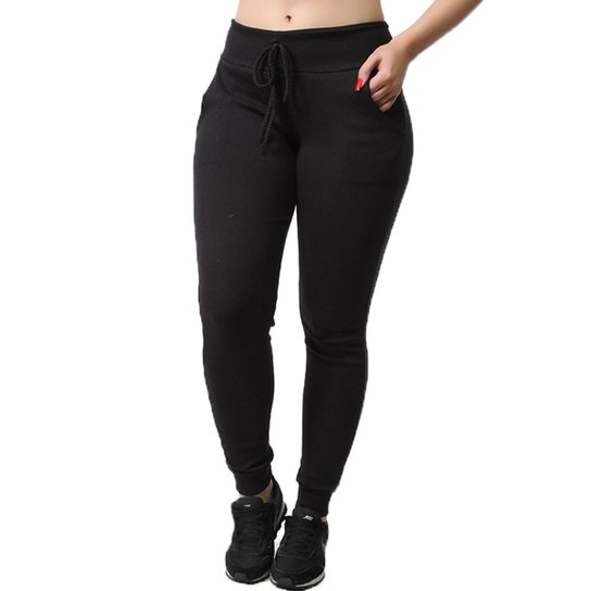 Calça Legging Ribana com Bolso Galvic Feminina - Preto Menor preço em Calça Legging Ribana com Bolso Galvic Feminina - Preto