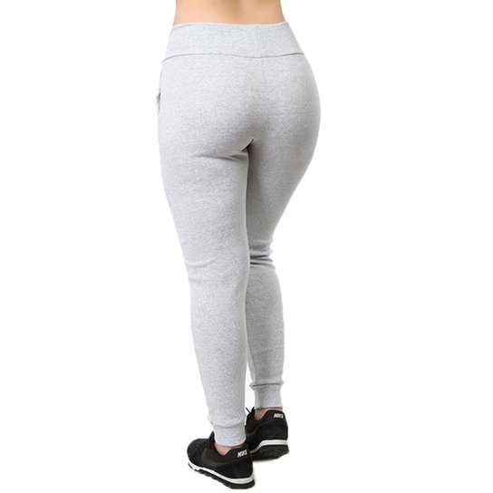Calça Legging Ribana com Bolso Galvic Feminina Cinza Claro