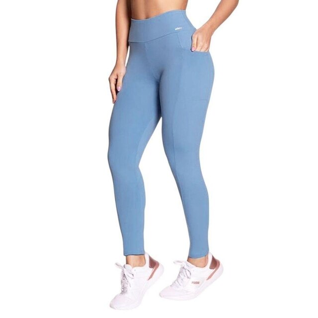 Calça Legging Selene Com Bolso Feminina - Azul M