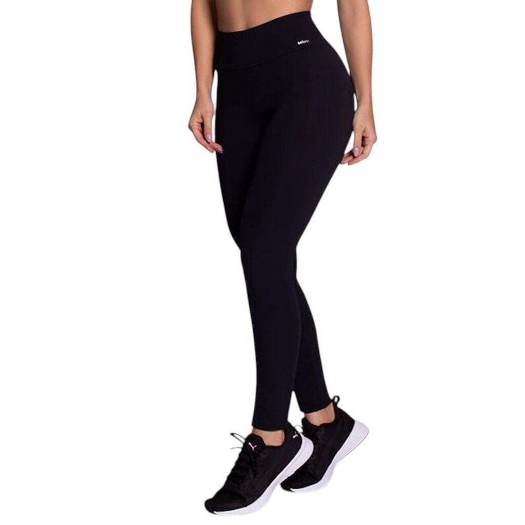 Calça Legging Selene Com Bolso Feminina - Preto GG