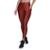 Calça legging Selene com recorte e bolso - Terracota - Vermelho Escuro