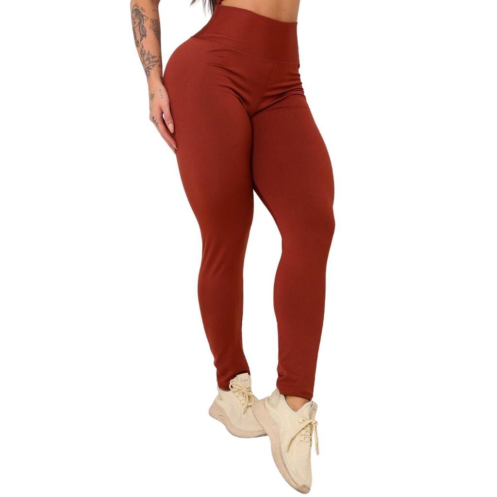 Calça Legging Skinny Cintura Alta para Treino e Academia