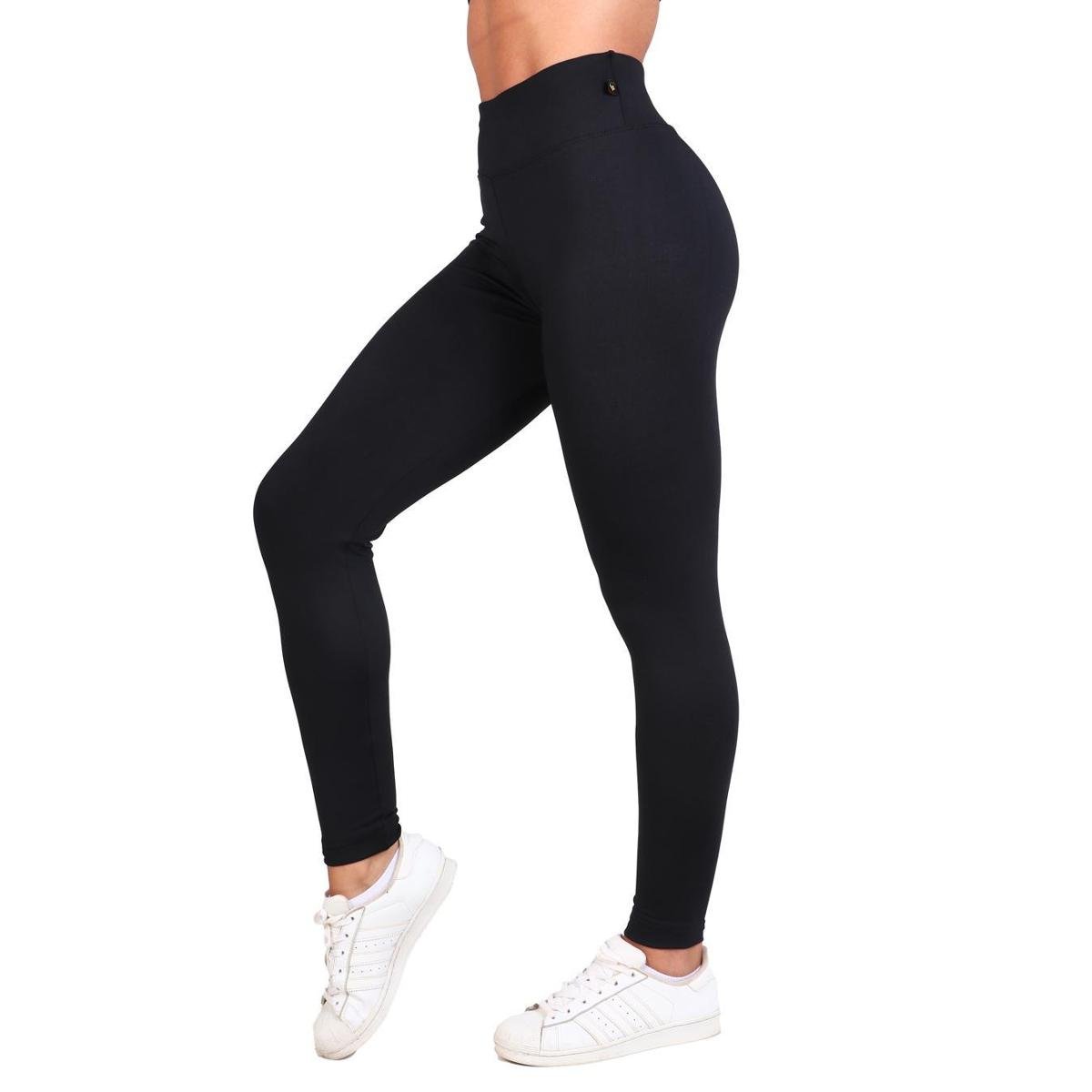 Calça Legging Suplex Básico Cintura Alta Academia Ou Dia A Dia Feminina Menor preço em Calça Legging Suplex Básico Cintura Alta Academia Ou Dia A Dia Feminina