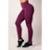 Calça Legging Suplex Básico Cintura Alta Academia Ou Dia A Dia Feminina - Vinho