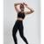 Calça Legging Suplex Canelada Com Brilho E Recortes Salvatore Fashion - Preto