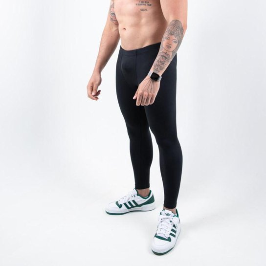Calça Legging Térmica Masculina Compressão Inverno Frio Esportiva - Preto Menor preço em Calça Legging Térmica Masculina Compressão Inverno Frio Esportiva - Preto