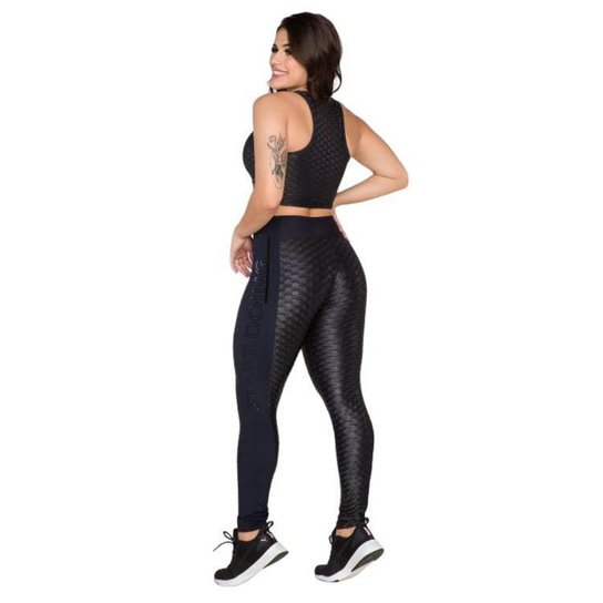 Calca Legging Vlast Cirre Tecido Grosso Compressao Zero Transparencia Academia Fitness Feminina 1036