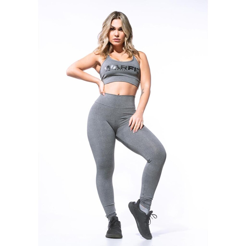 Calça Legging Warfit Cós Alto Mescla