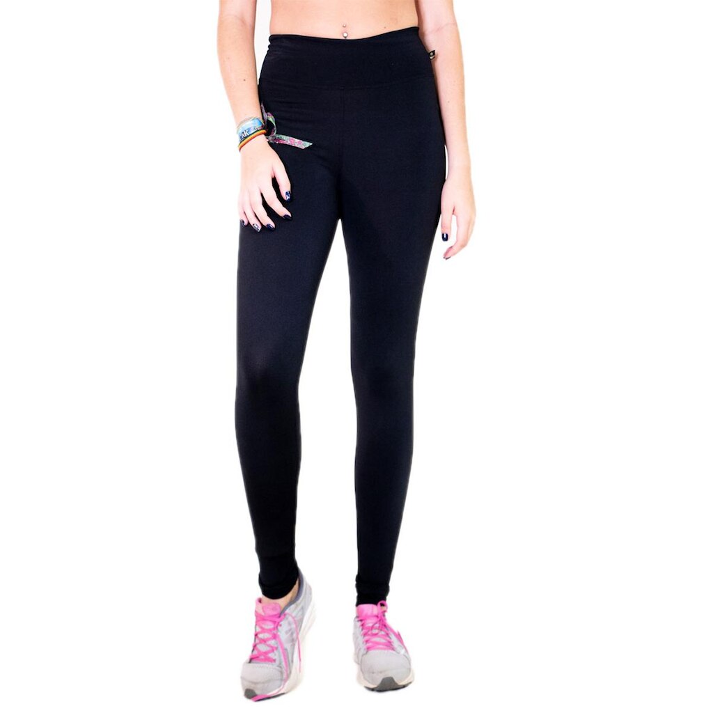 Calça Legging Wolfox Suplex Básico Cintura Alta Feminina