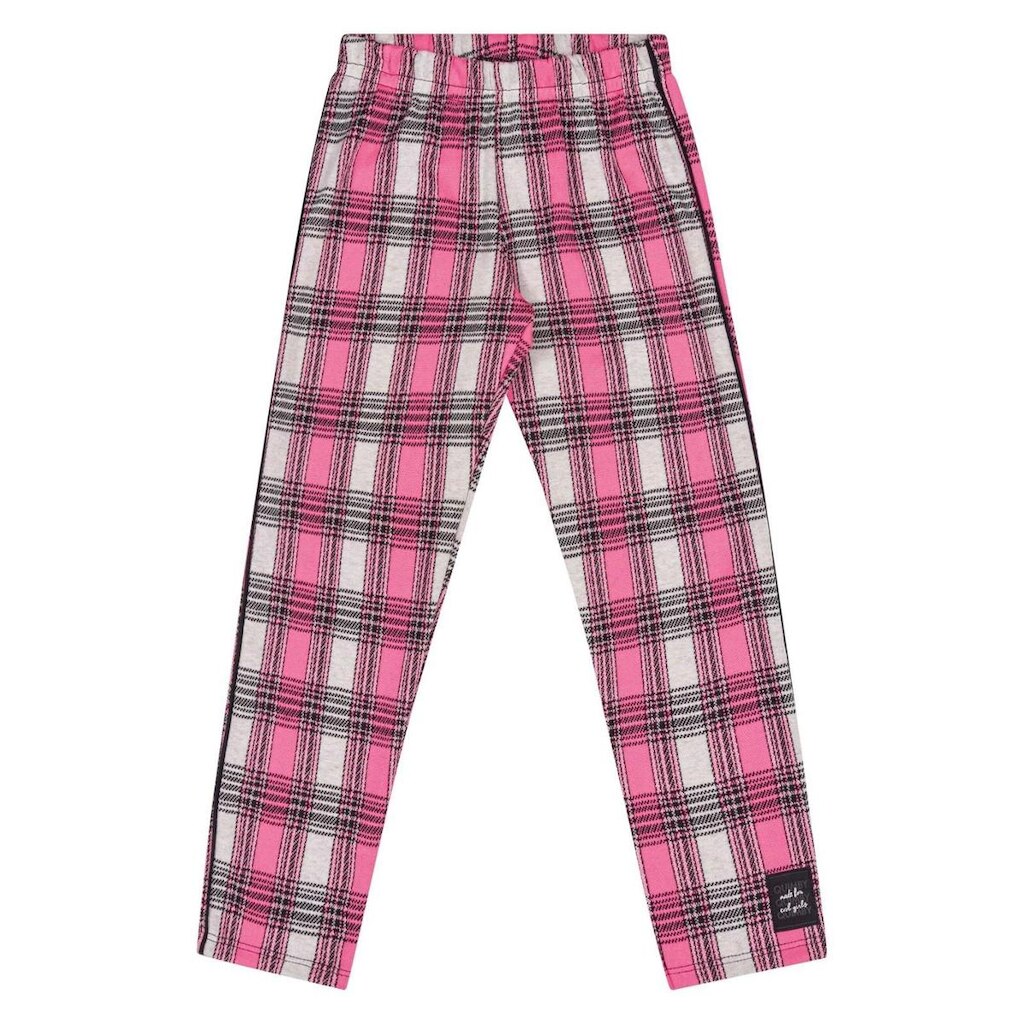 Calça Legging Xadrez Infantil Meninas Quimby