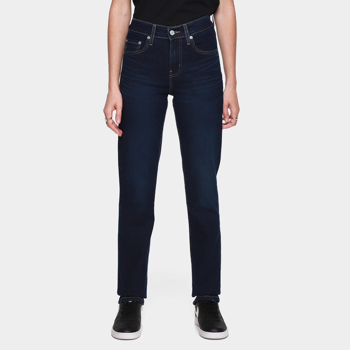 Calça Levis 724 High Rise Straight Feminina Calça Levis 724 High Rise Straight Feminina