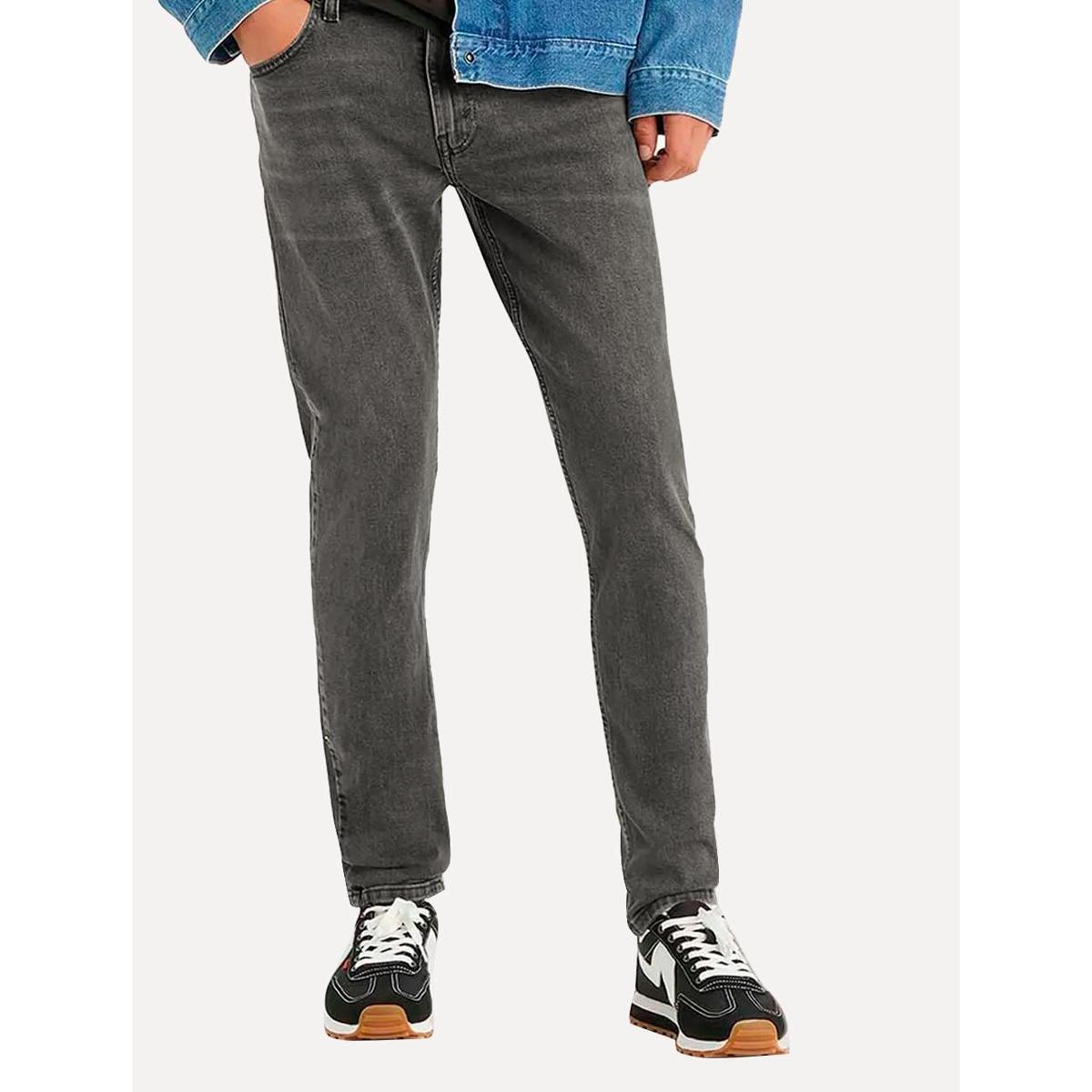 Calça Levis Jeans Masculina 512 Slim Taper Stretch Stanging Cinza Escuro Menor preço em Calça Levis Jeans Masculina 512 Slim Taper Stretch Stanging Cinza Escuro