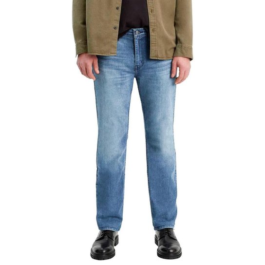 Calça Levis Jeans Masculina 514 Straight Begonia Medium Azul