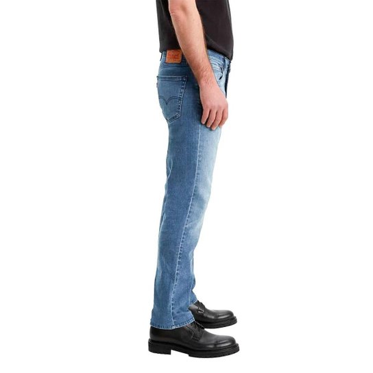 Calça Levis Jeans Masculina 514 Straight Begonia Medium Azul