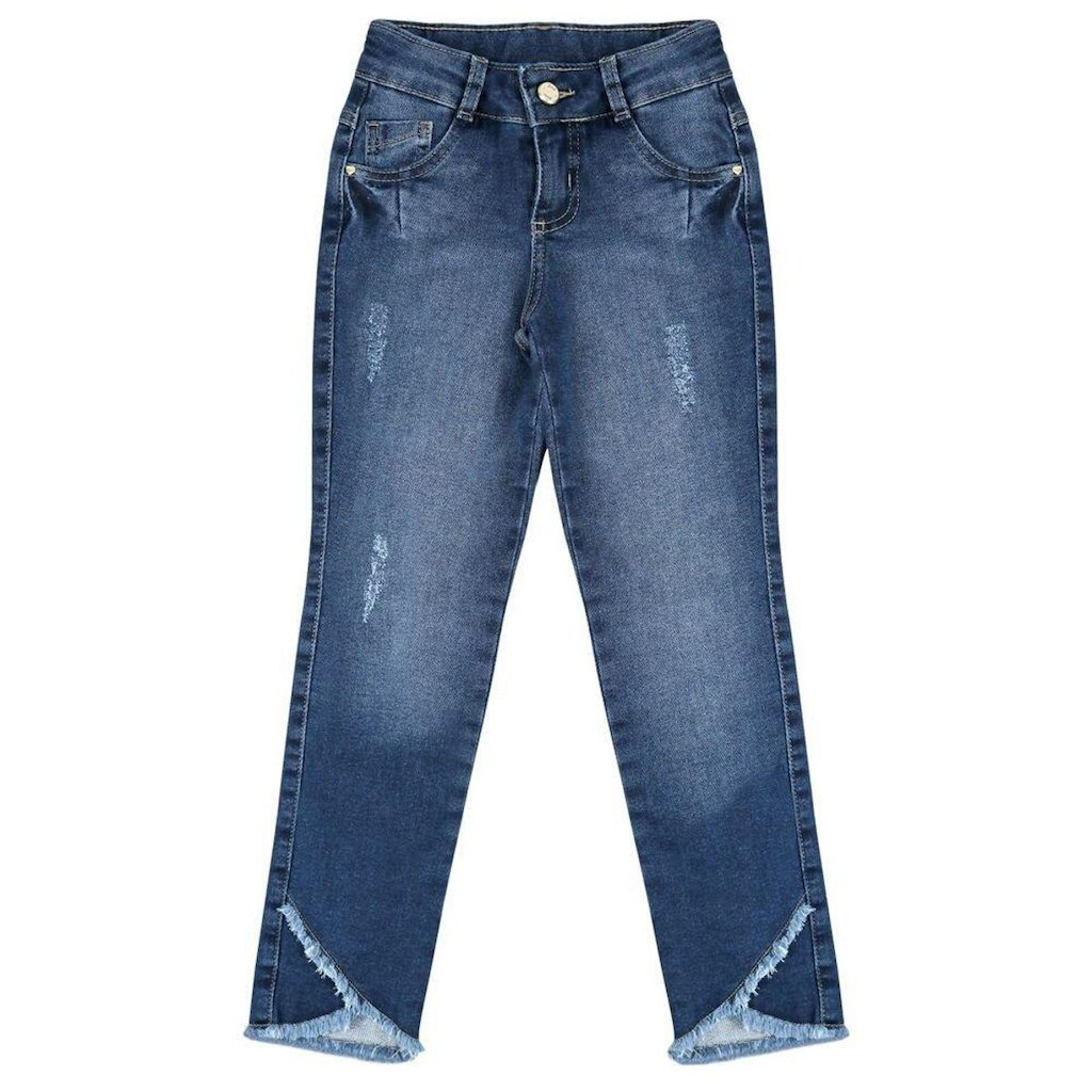 Calça Look Jeans Moletom Jeans - UNICA - 10
