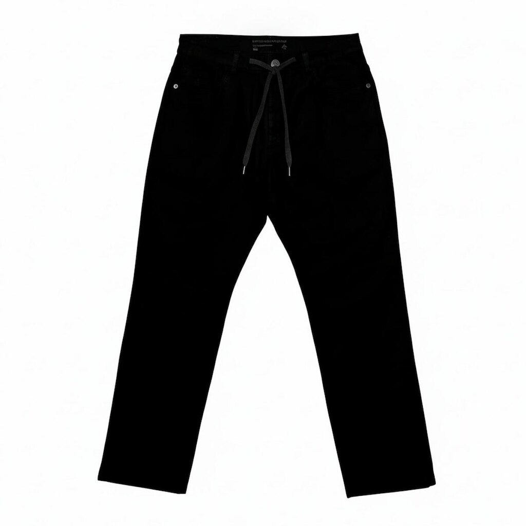 Calca Lrg Sarja Twill 47 Preto