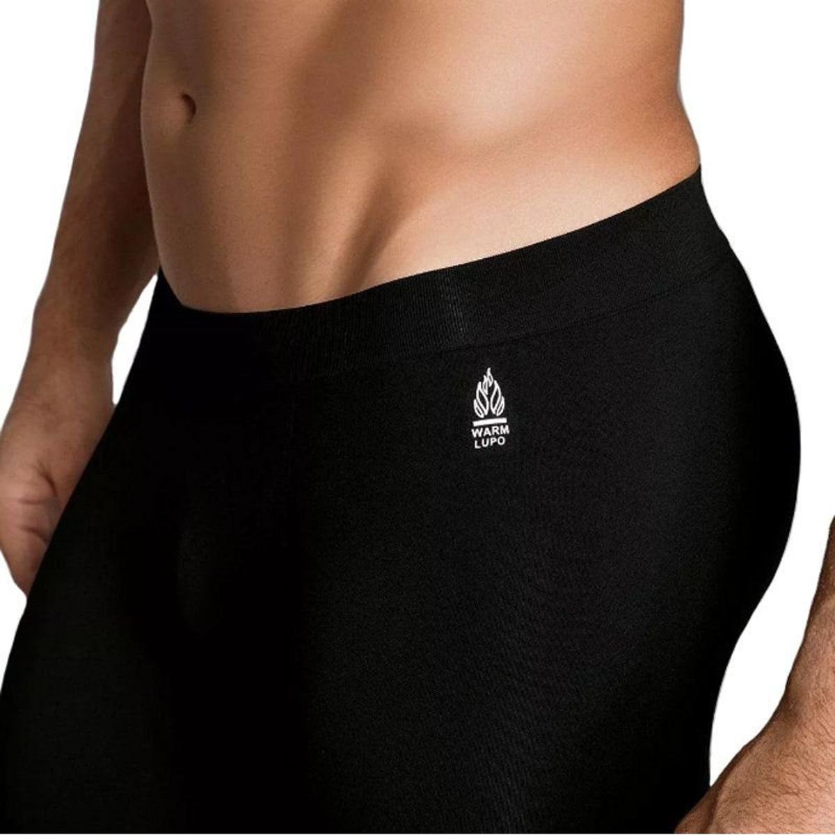 Calça Lupo Underwear Warm Masculina - Preto | Netshoes