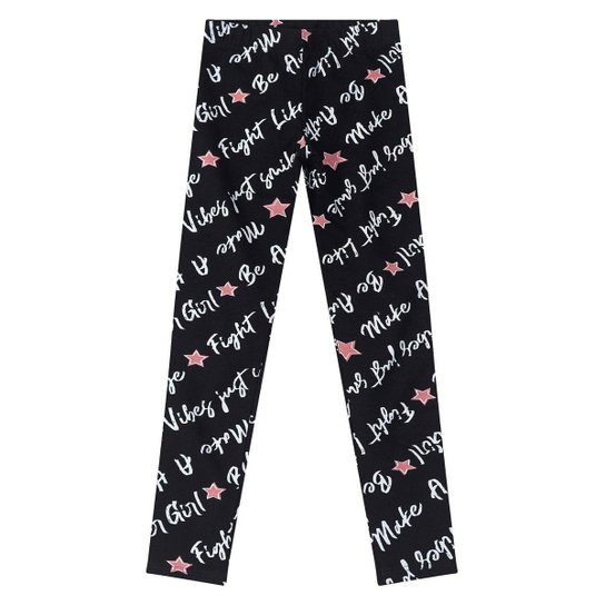 Calça Malwee Infantil Moletom Feminina - Preto Menor preço em Calça Malwee Infantil Moletom Feminina - Preto