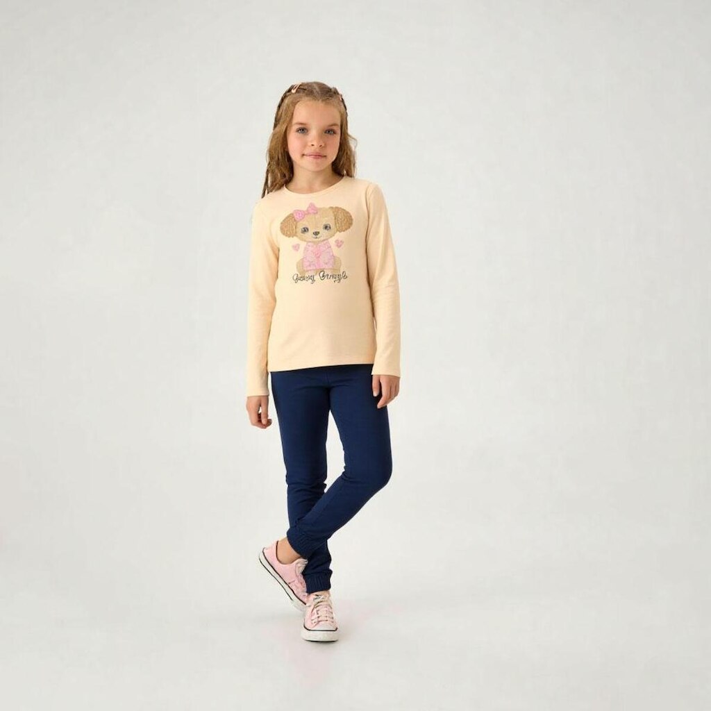 Calça Marinho Infantil Pulla Bulla Menina - 55321-1200