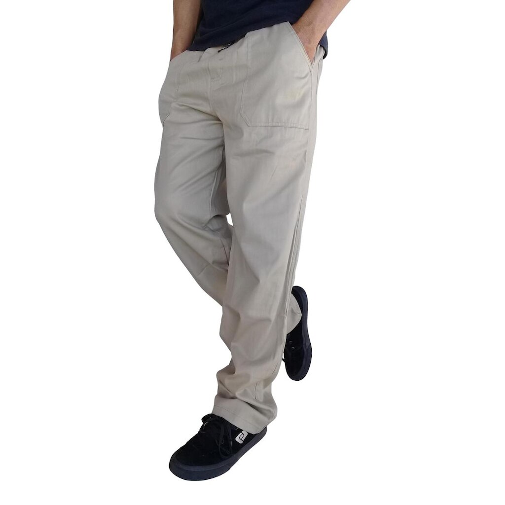 Calça Masculina Brim Reta Skate Bomber