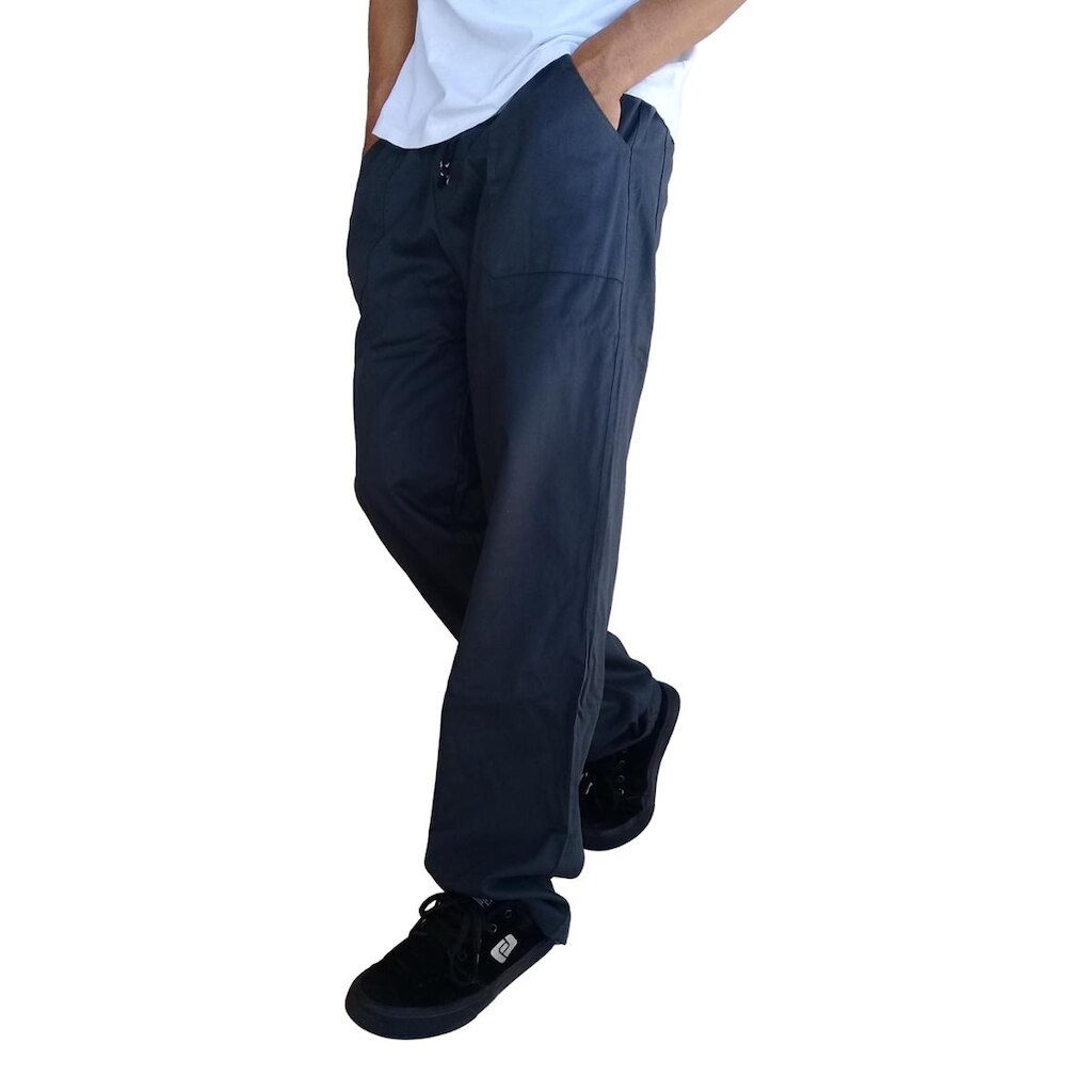 Calça Masculina Brim Reta Skate Bomber