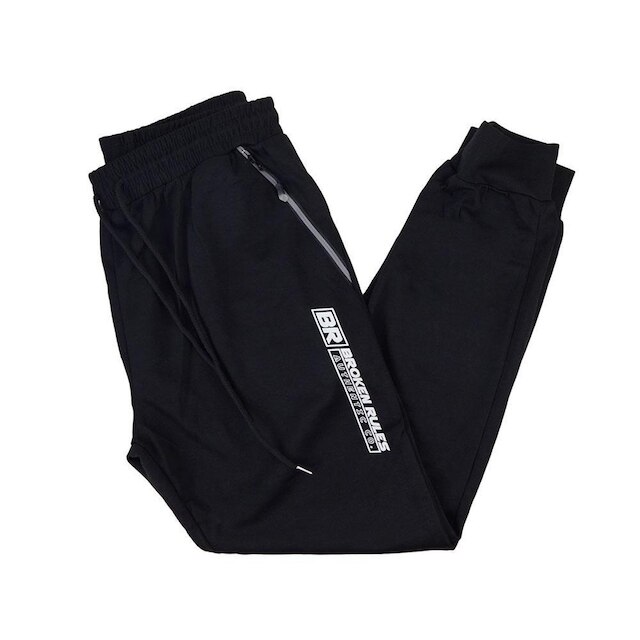 Calça Masculina Broken Rules Moletom Preta - 160091 - Preto Menor preço em Calça Masculina Broken Rules Moletom Preta - 160091 - Preto