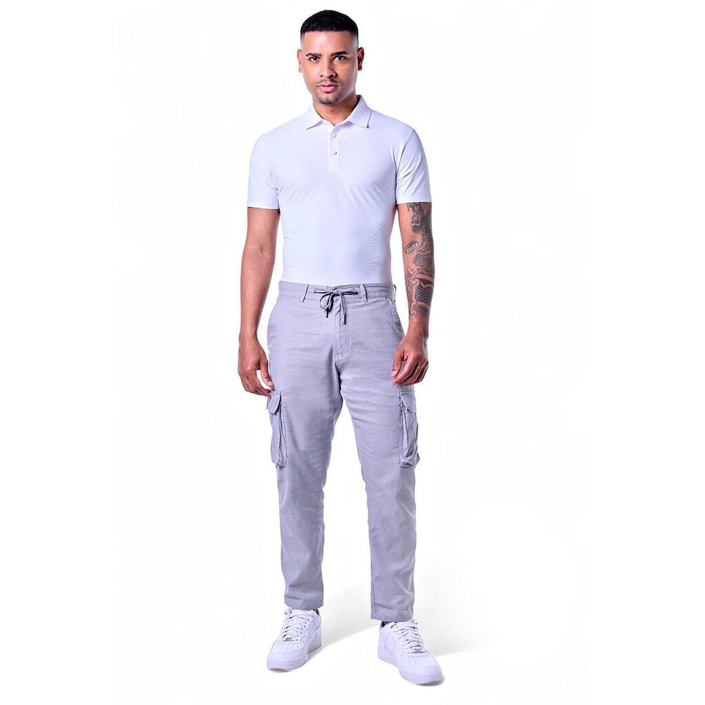 Calça Masculina Cargo Linho Cadarco