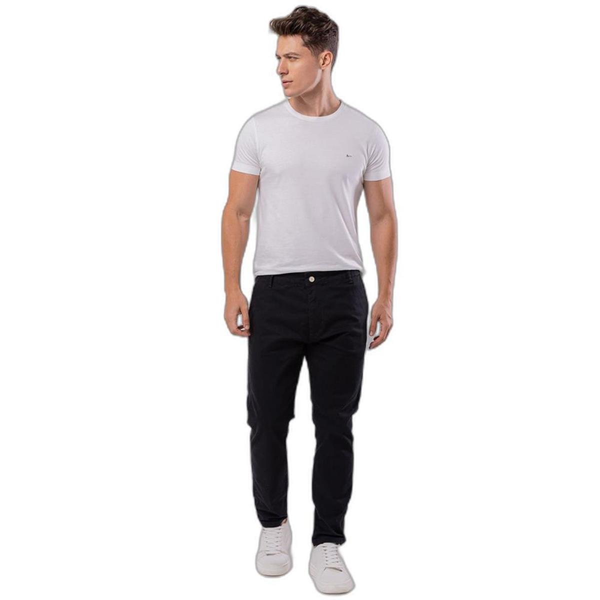 CALÇA MASCULINA CHINO CANO CURTO 11001