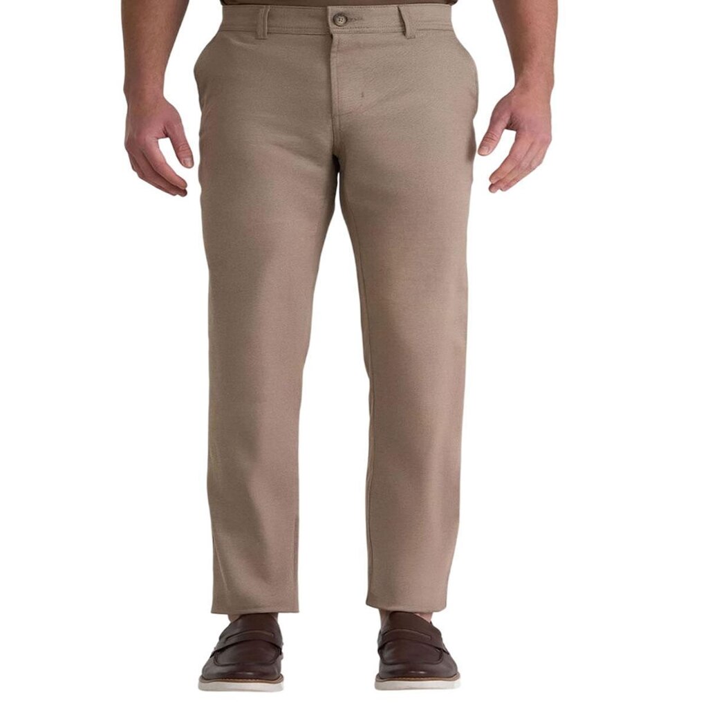 Calça Masculina Docthos Sarja Slim Flame Bege Cáqui - 601 2