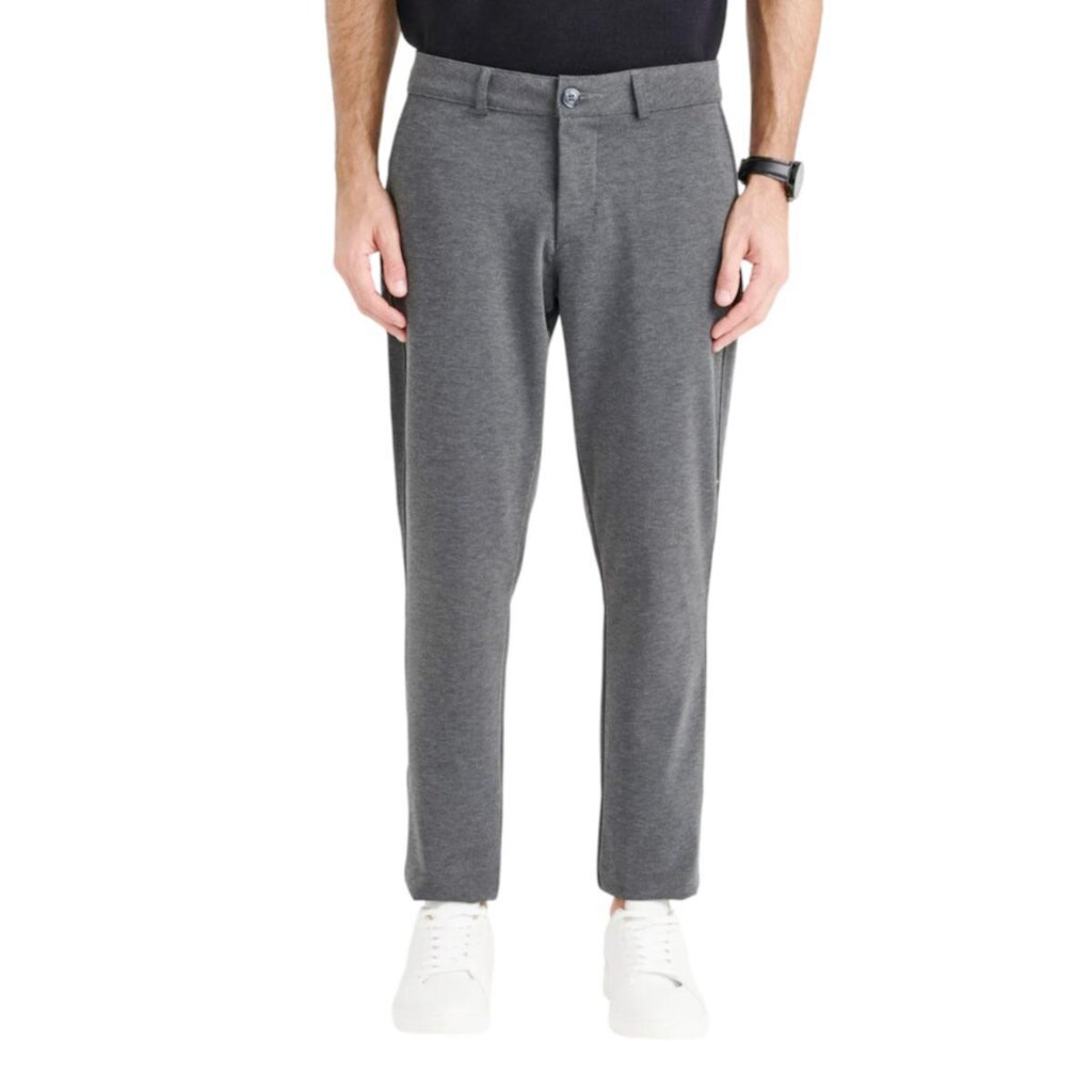 Calça Masculina Docthos Slim Malha Cinza Mescla - 601220