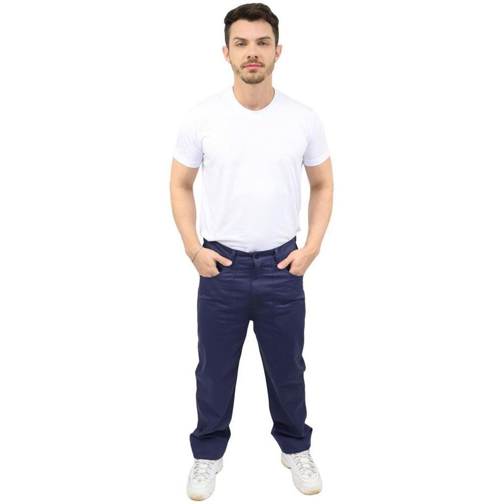 Calça Masculina em Brim cós 1/2 Elástico