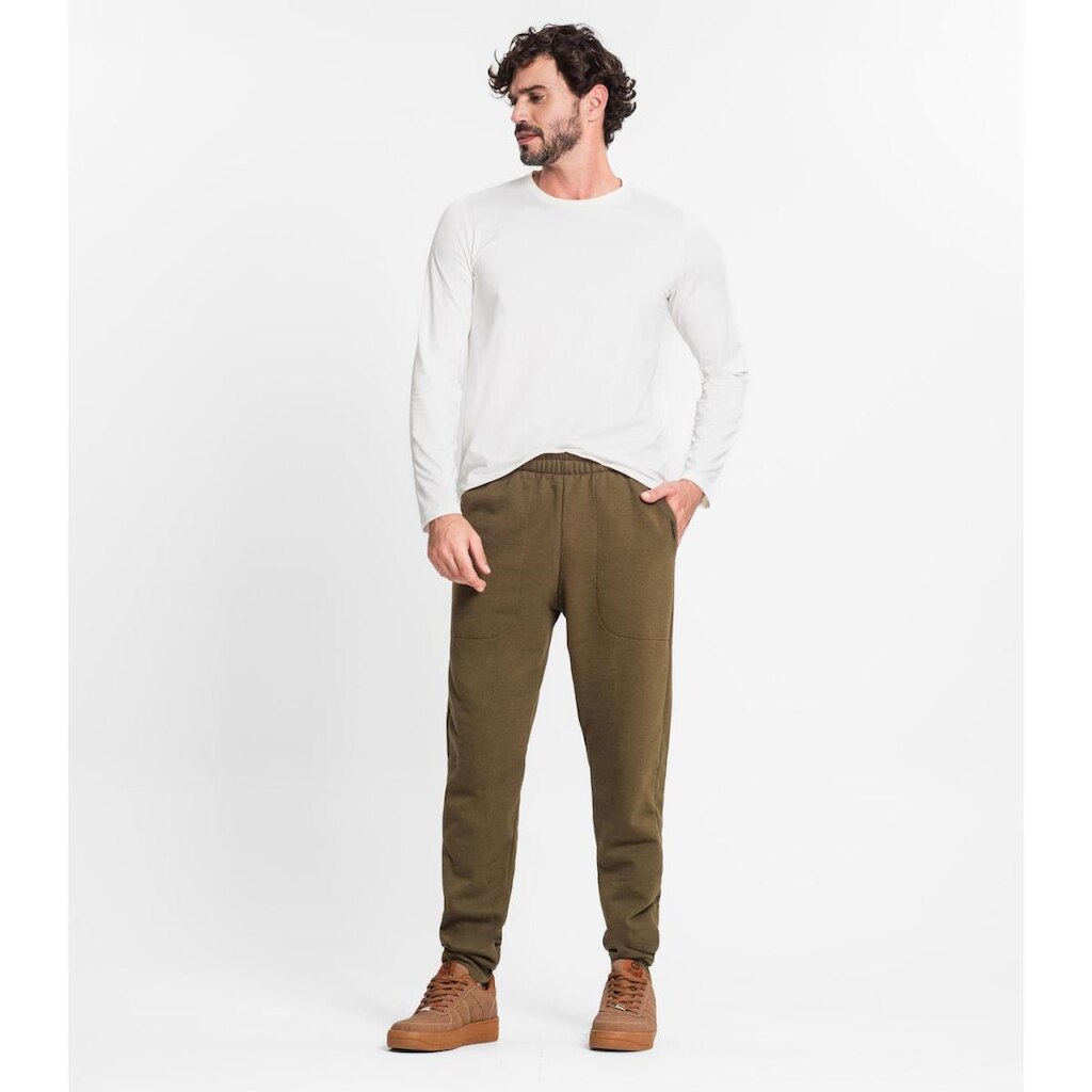 Calça Masculina Em Moletom Diametro Verde