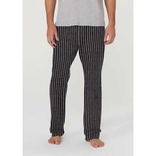 Calça Masculina Estampada Em Malha De Algodão - 7CEQ1BEN12 - Preto Menor preço em Calça Masculina Estampada Em Malha De Algodão - 7CEQ1BEN12 - Preto