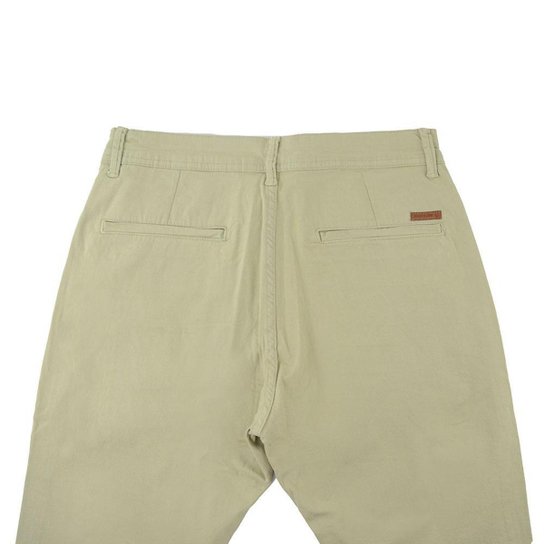 Calça Masculina Freesurf Athletic Sarja Slim Caqui - 1108