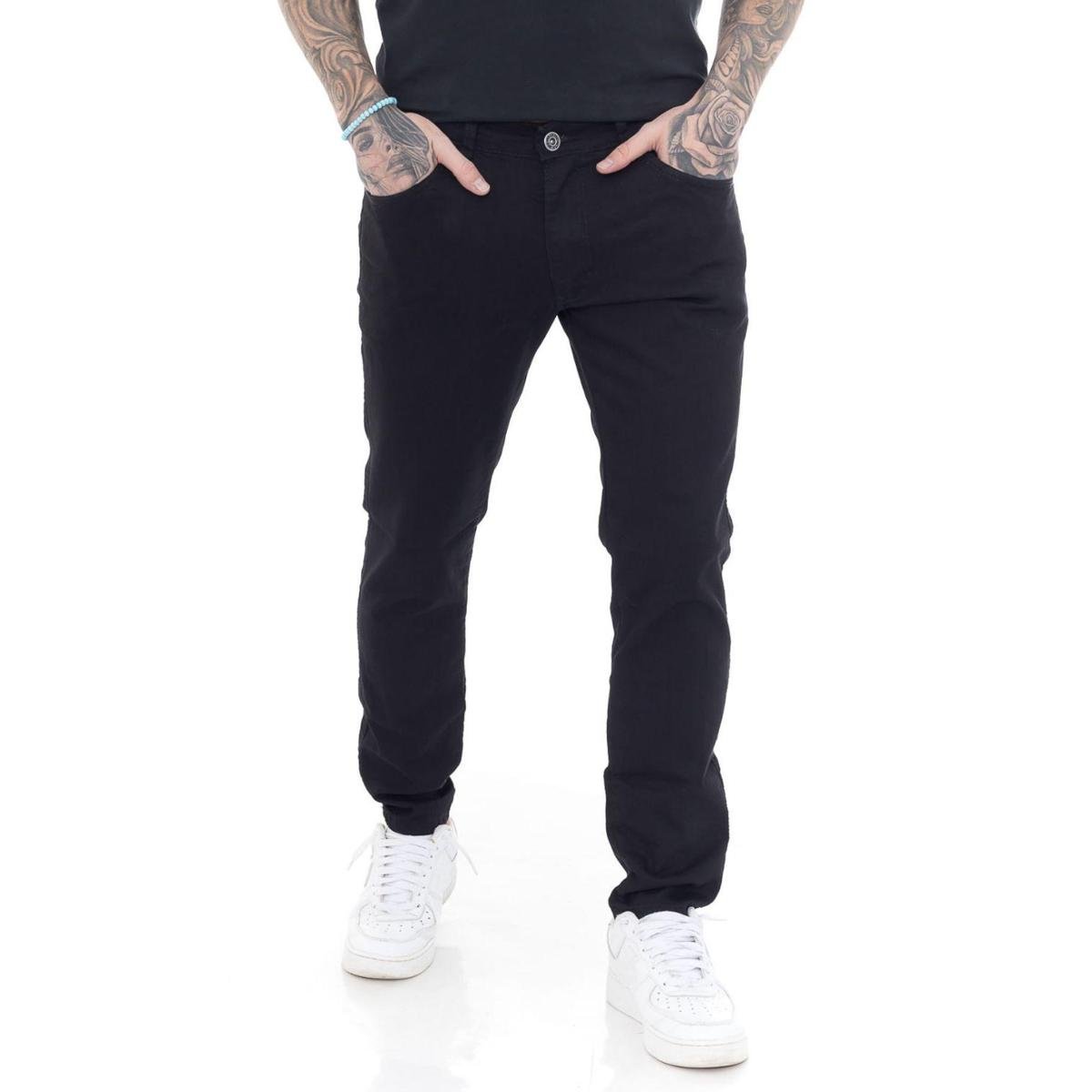 Calça Masculina Jeans Mega Skinny Premium Street Menor preço em Calça Masculina Jeans Mega Skinny Premium Street
