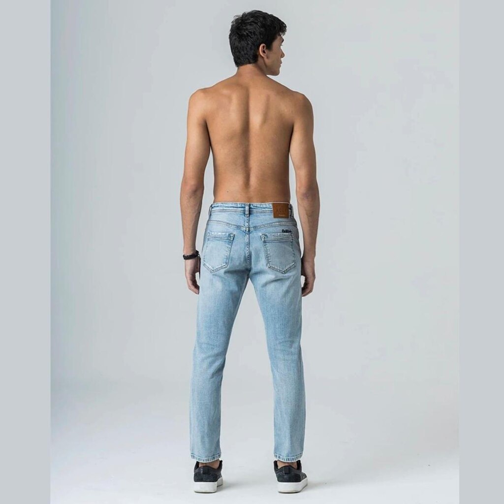 Calça Masculina Jeans Slim Rock E Soda