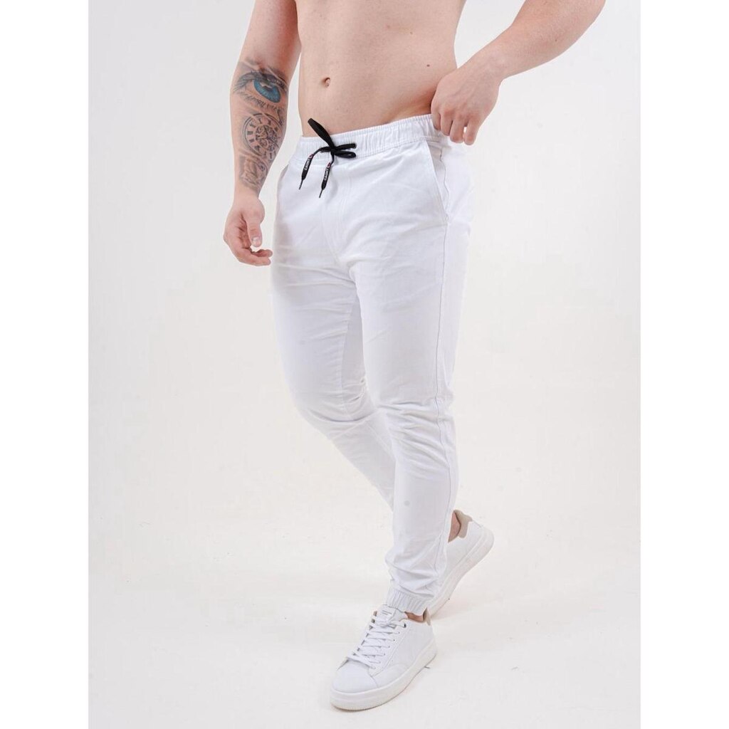 Calça Masculina Jogger Branca - Conforto e Estilo para o Dia a Dia