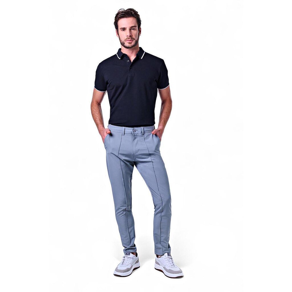 Calça Masculina Microfibra Vinco Frontal