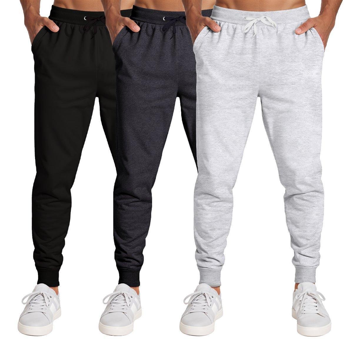 Calça Masculina Moletom Flanelada Slim Bolsos Algodão Kit 3 Menor preço em Calça Masculina Moletom Flanelada Slim Bolsos Algodão Kit 3