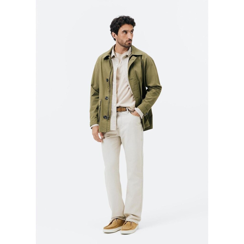 Calça Masculina Reta em Sarja