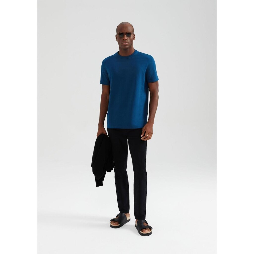 Calça Masculina Slim Em Sarja - Bege 044