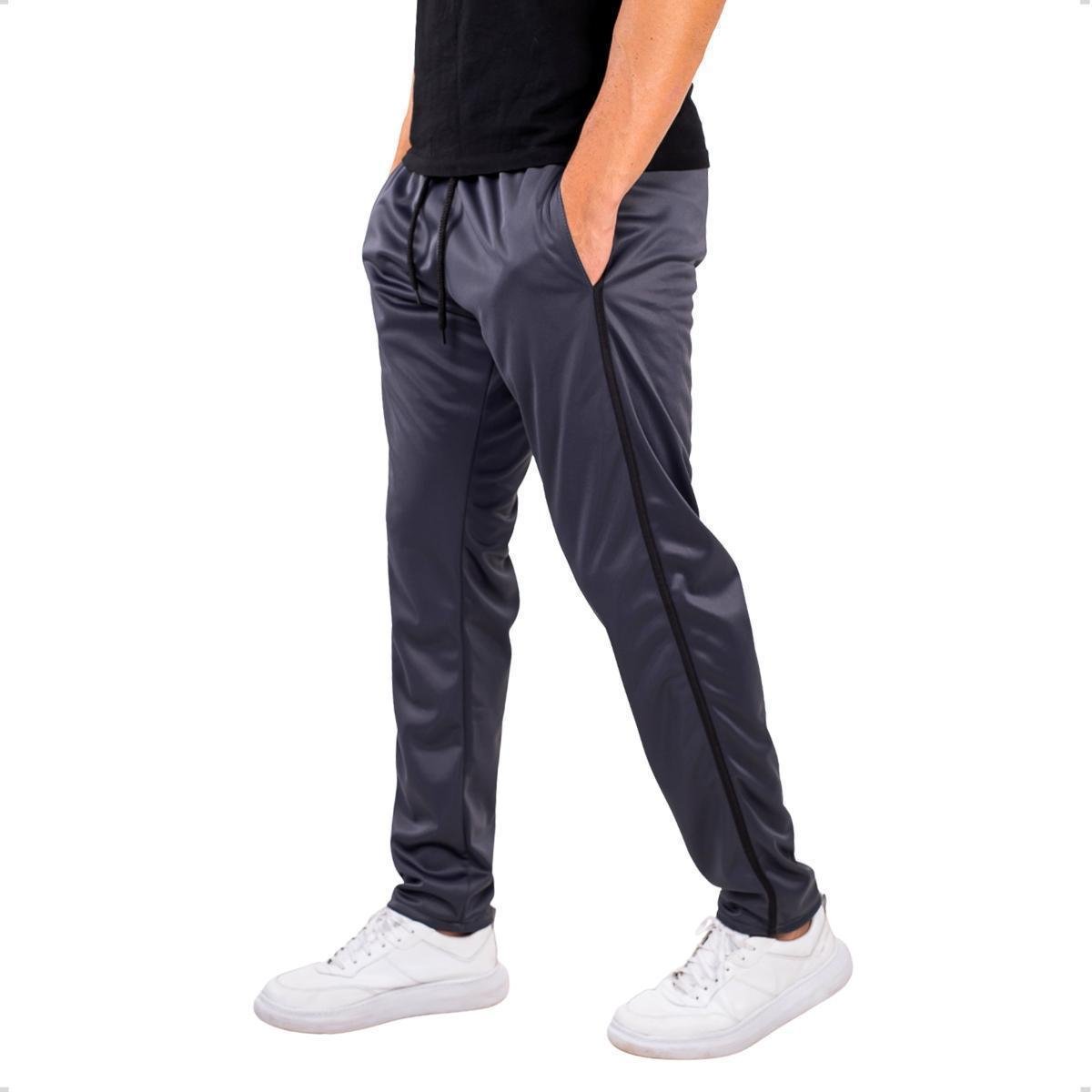 Calça Masculina Slim Fit Esporte Helanca Flanelada Casual Treino Academia