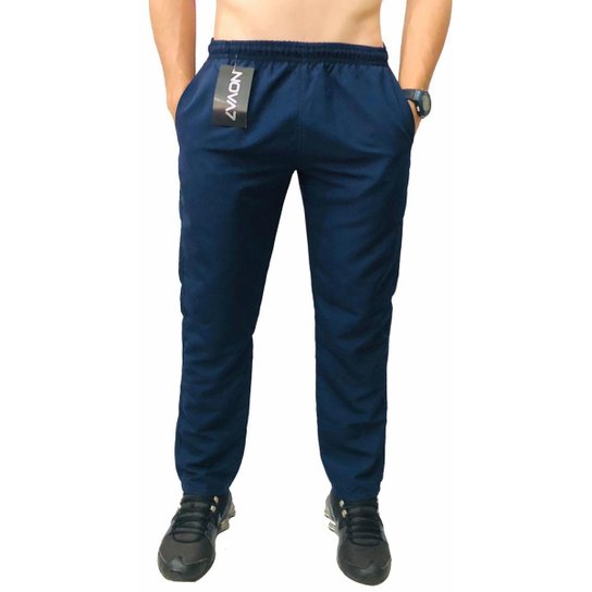 Calça Masculina Tactel Plus Size Tamanho Extra Grande Especial 3 Bolsos Elástico Cordão Academia - Azul é ruim? Calça Masculina Tactel Plus Size Tamanho Extra Grande Especial 3 Bolsos Elástico Cordão Academia - Azul é boa?