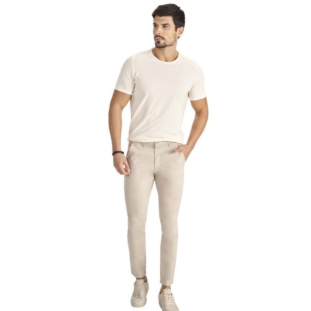 Calça Max Denim Fit Slim Masculina