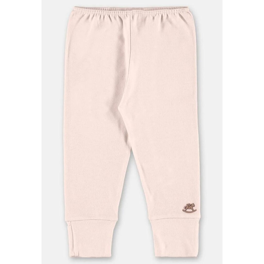 Calça Mijão Bebê Menina Rosa Claro Algodão Up Baby