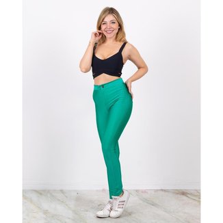 Calça Miss Misses legging com bolso Azul - G