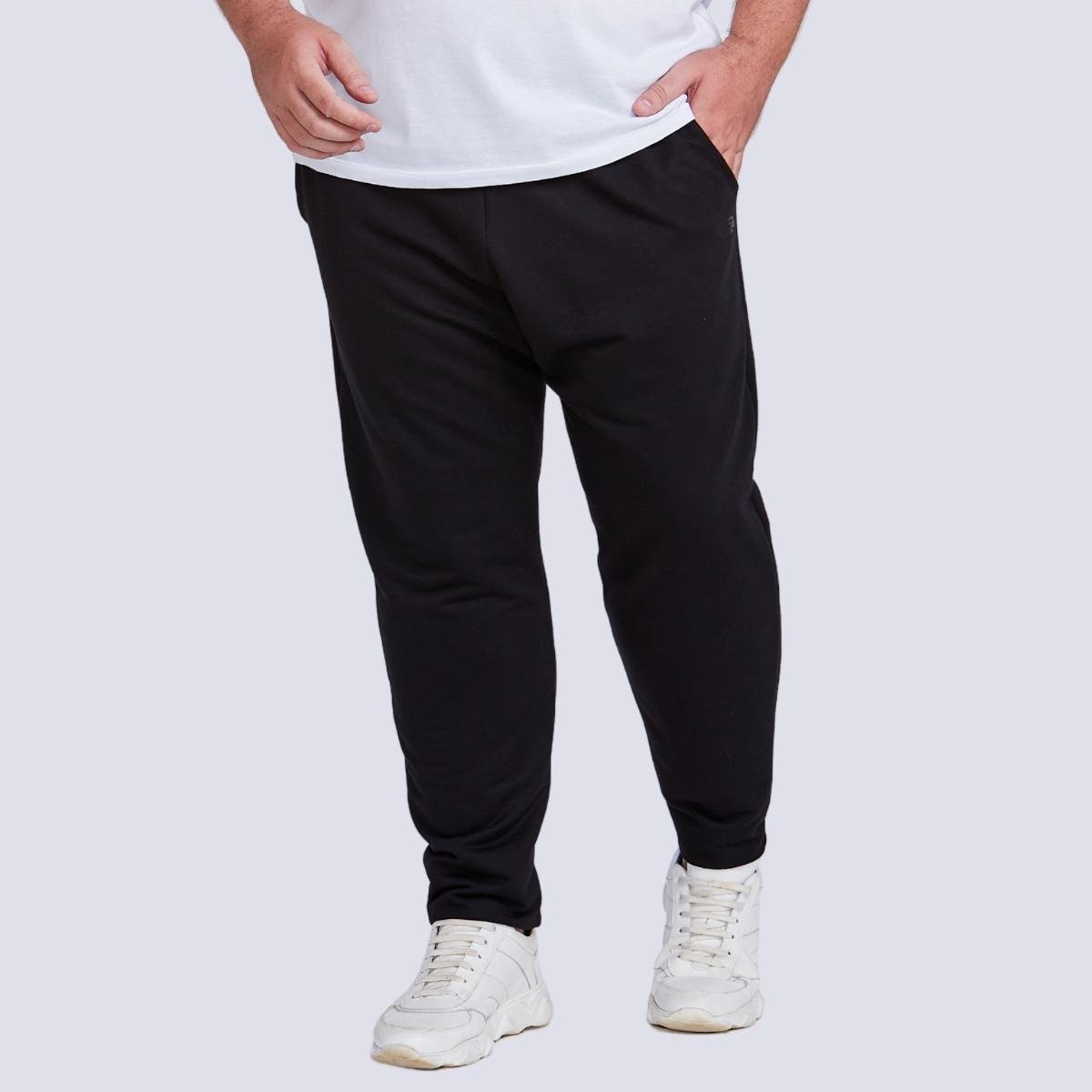 Calça Moletinho Plus Size Masculina Menor preço em Calça Moletinho Plus Size Masculina